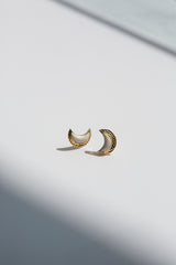 Waxing Moon Studs