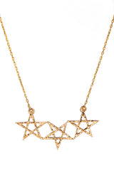 Rock/Boho 3 Star Necklace